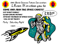 [Space Cadets Party poster]