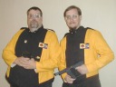 [Glen Boettcher and Mike Vande Bunt as Space Cadets]